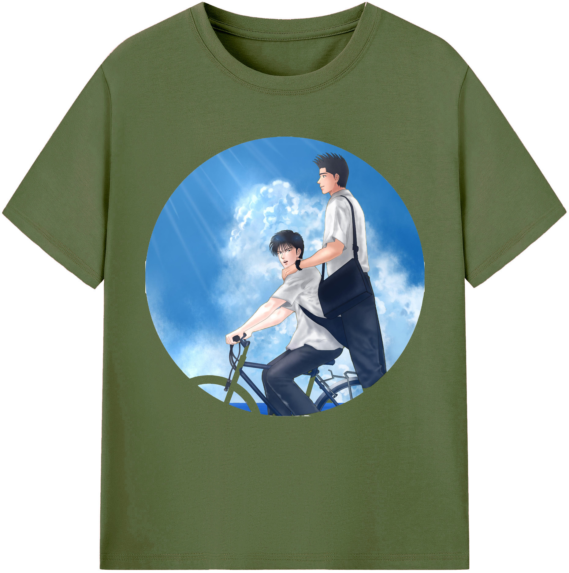 SLAM DUNK／スラムダンク 綿100％半袖Tシャツ（フロントプリント）